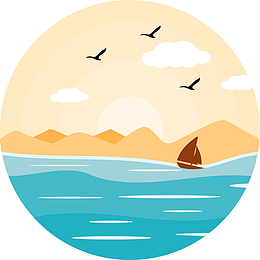 帆船漂浮在智利海域