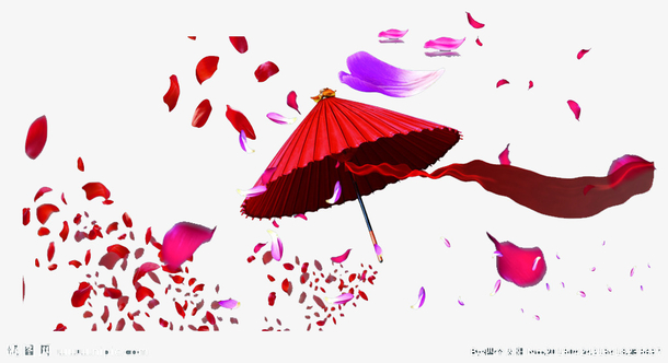 伞与花瓣