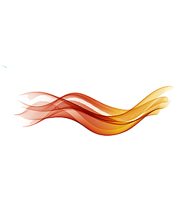 漂浮的红黄色线条