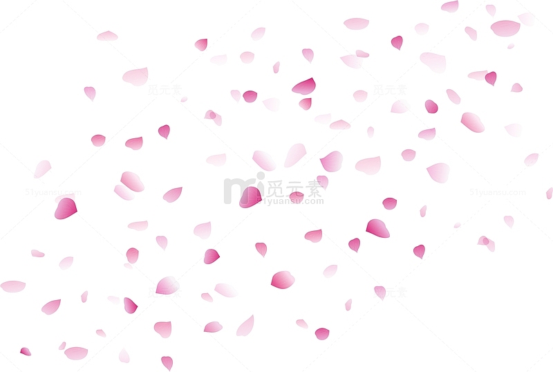 浪漫漂浮粉红樱花