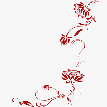 小暑莲花(2000x2000)png红色莲花矢量边框装饰花纹素材(1060x1589)aip