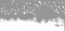 冬季漂浮白色雪花