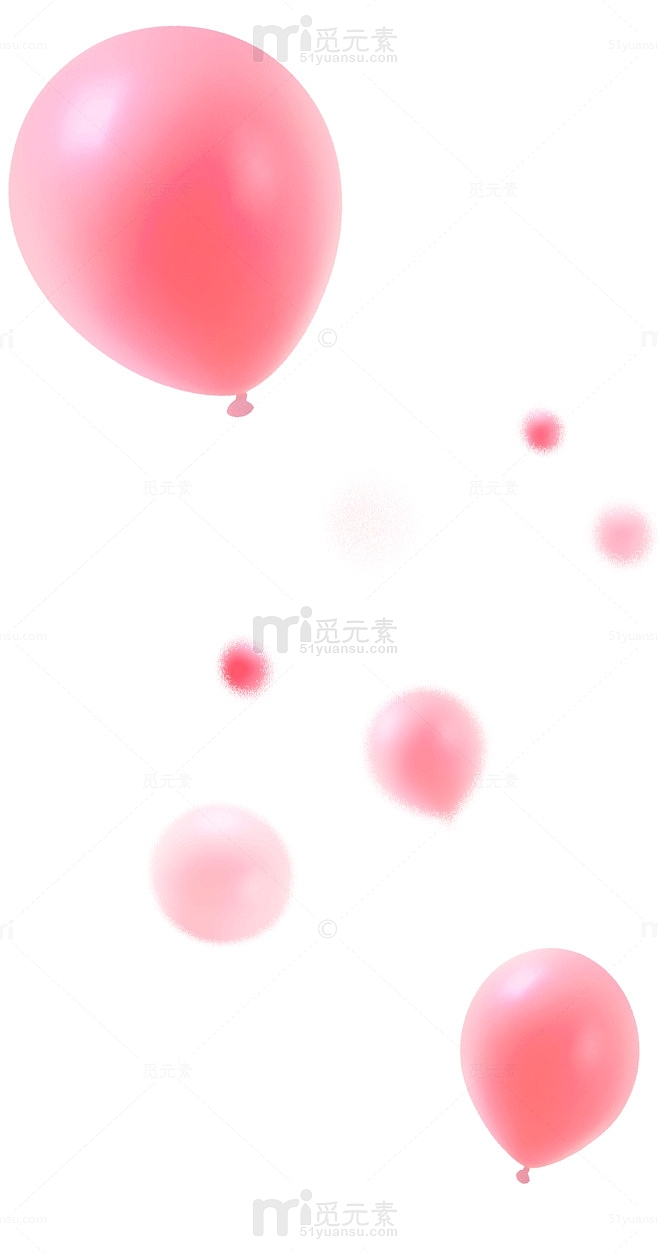 漂浮气球免抠PNG