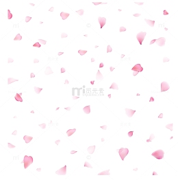 漂浮飞舞粉红花瓣