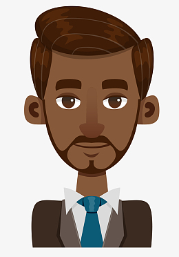 黑皮肤卡通男人