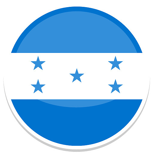 洪都拉斯平圆世界国旗图标集