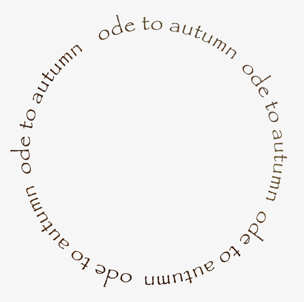 漂亮创意英文圆环