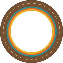 矢量图圆形的跑道