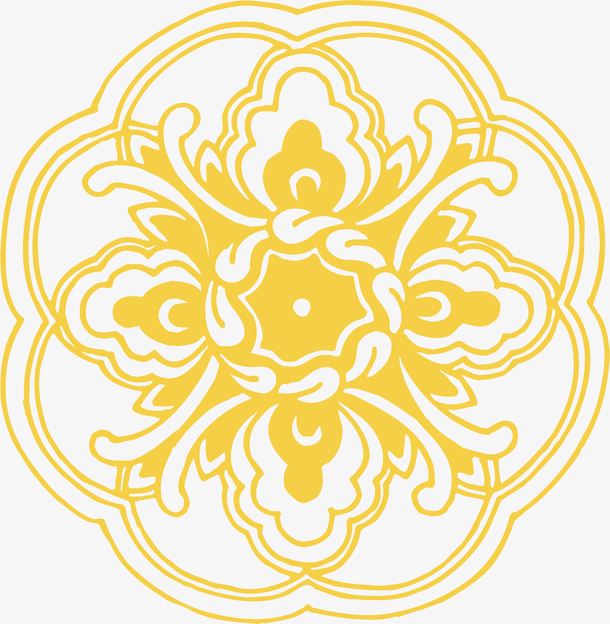 花朵创新中式花纹素材免费下载_觅元素