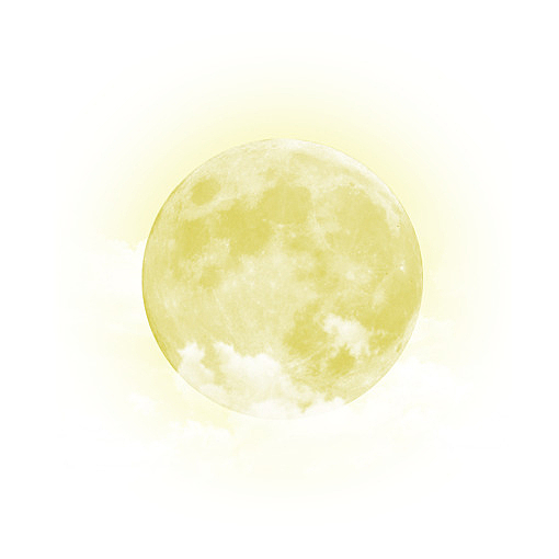 元宵节美丽黄色月亮