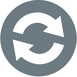 箭头大胆的周期圆web-grey-icons