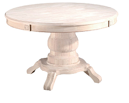 白色清新家具圆台桌实物