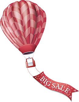 气球 热气球  bigsale 彩带