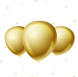 儿童节金色纯色气球