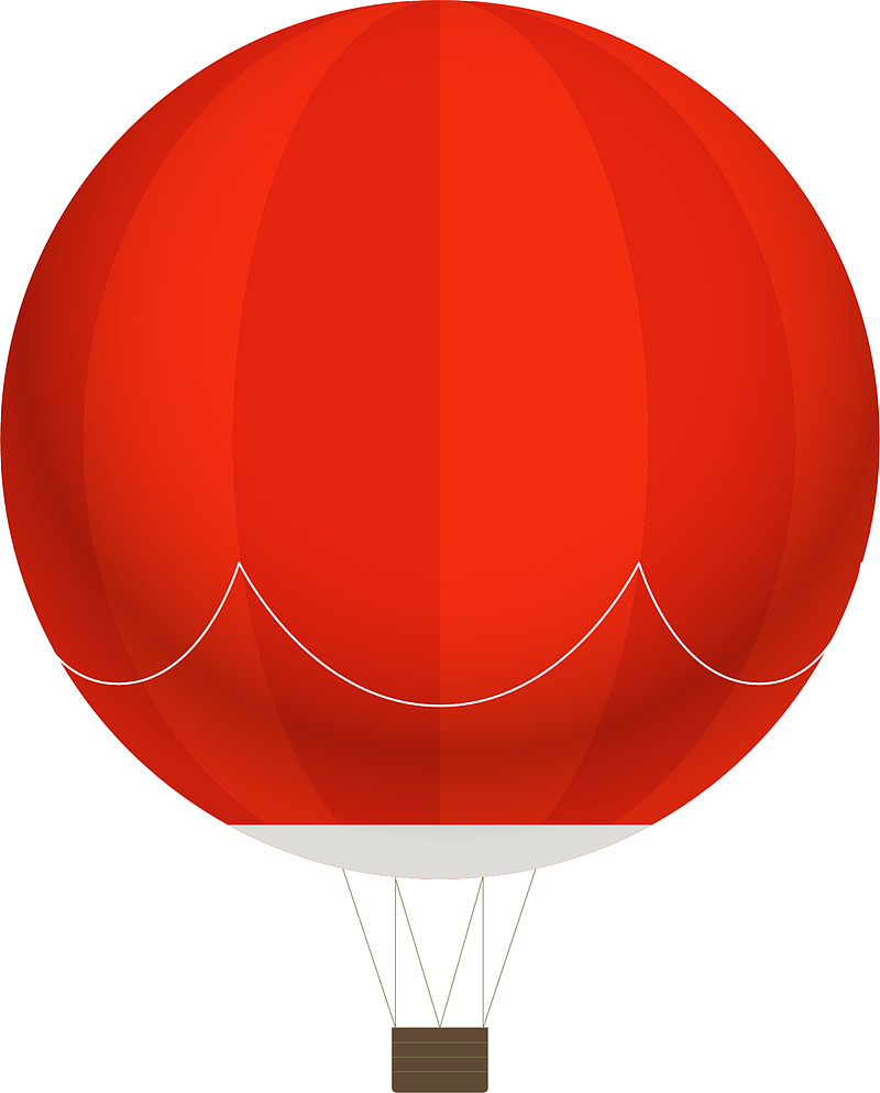 唯美红色热气球