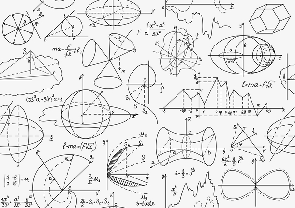 漂浮矢量各种数学图像免抠素材免费下载_觅元素51yuansu.com