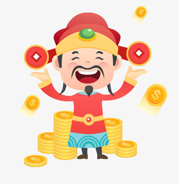 中国风财神爷免抠图