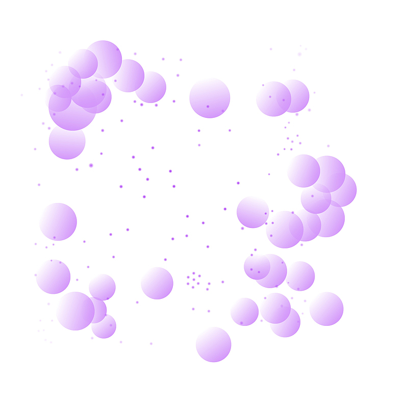 紫色简约斑点圆圈漂浮素材