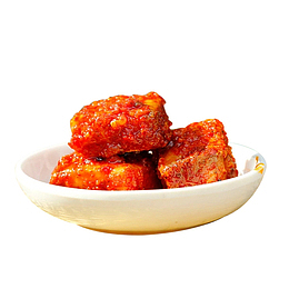 色泽鲜亮香辣霉豆腐