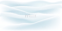 蓝色冬日清新雪地