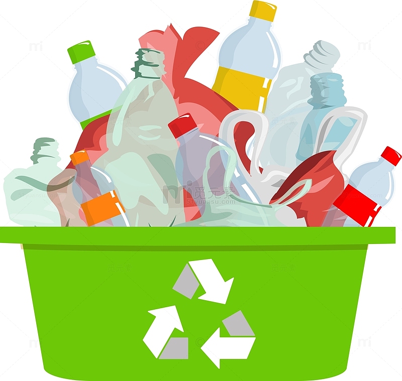 卡通垃圾回收环保回收箱
