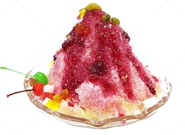 手绘美味刨冰食物