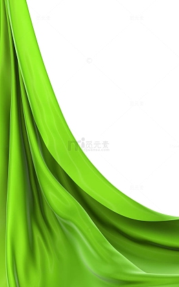 绿色丝绸风布