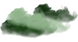 墨绿背景模糊水墨中国风