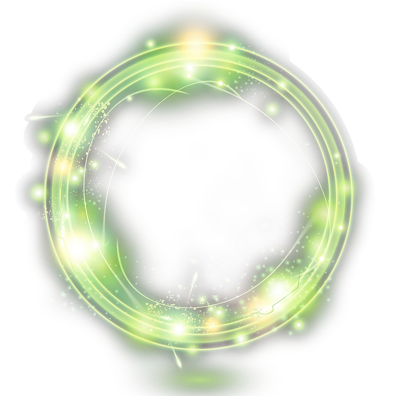 绿色荧光光线圈