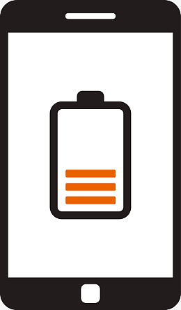 手机充电电池标志素材图