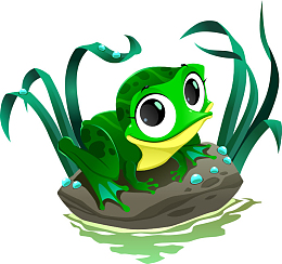 谷雨节气青蛙苏醒免抠素材