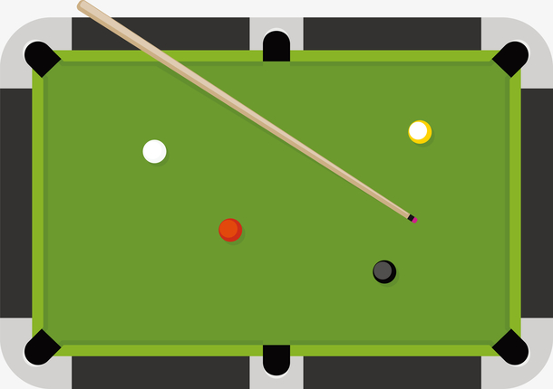 一个矢量绿色桌球