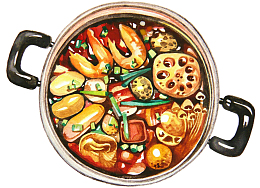 麻辣火锅图案