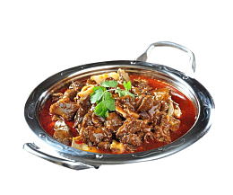 火锅里的美食牛肉