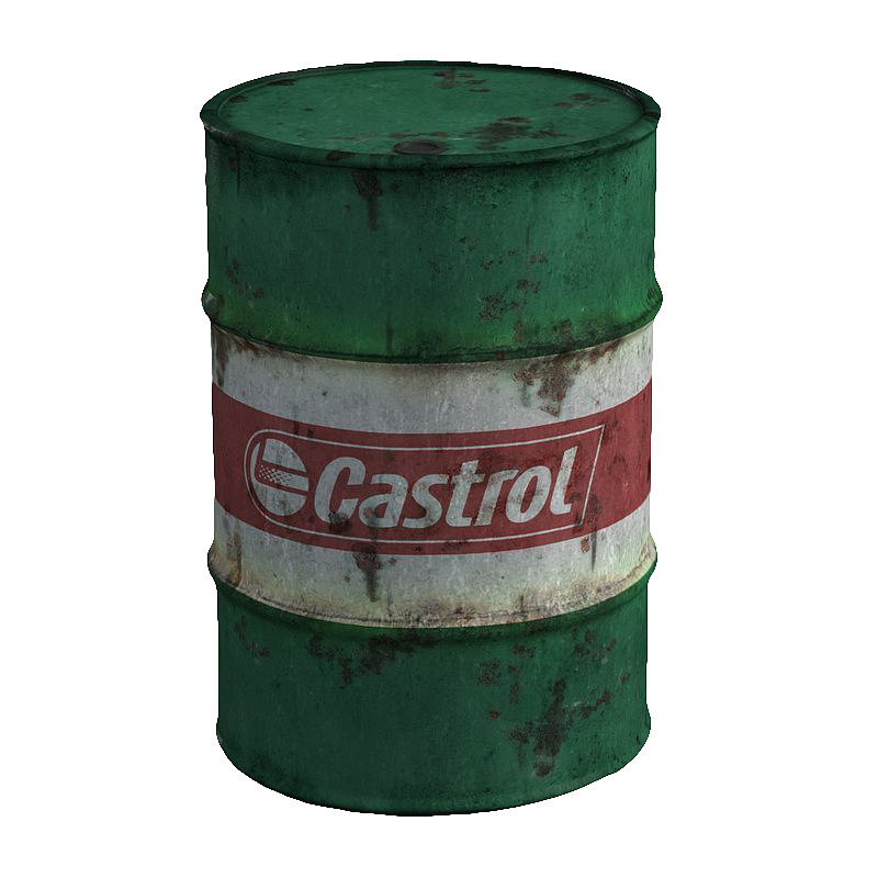 白色英文字母绿色大桶装机油桶