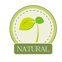 纯天然创意圆形图标