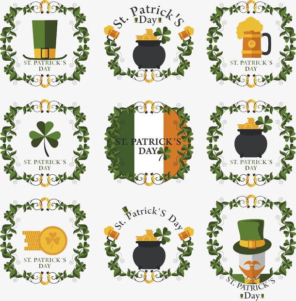 爱尔兰节日图标图片免抠素材免费下载_觅元素51yuansu.com