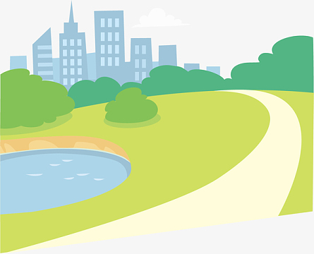 矢量图小路设计城市