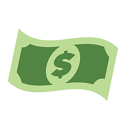 绿色美元钞票模型