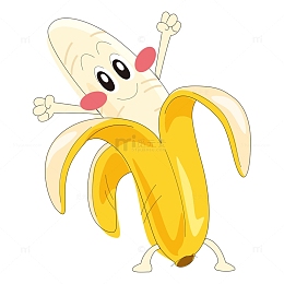 可爱的初夏水果香蕉