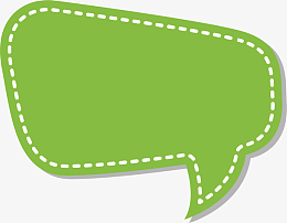 矢量图绿色的对话框
