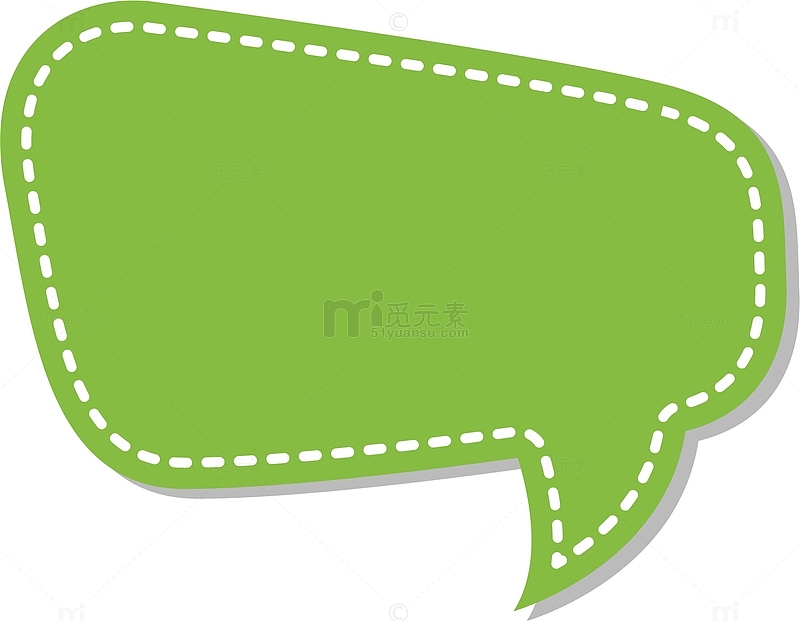 矢量图绿色的对话框