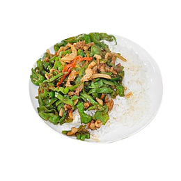 青椒肉丝 大盘小炒肉 盖码饭