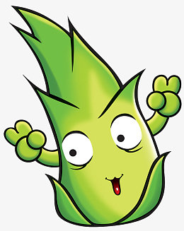 卡通系列绿色竹笋吉祥物形象设计