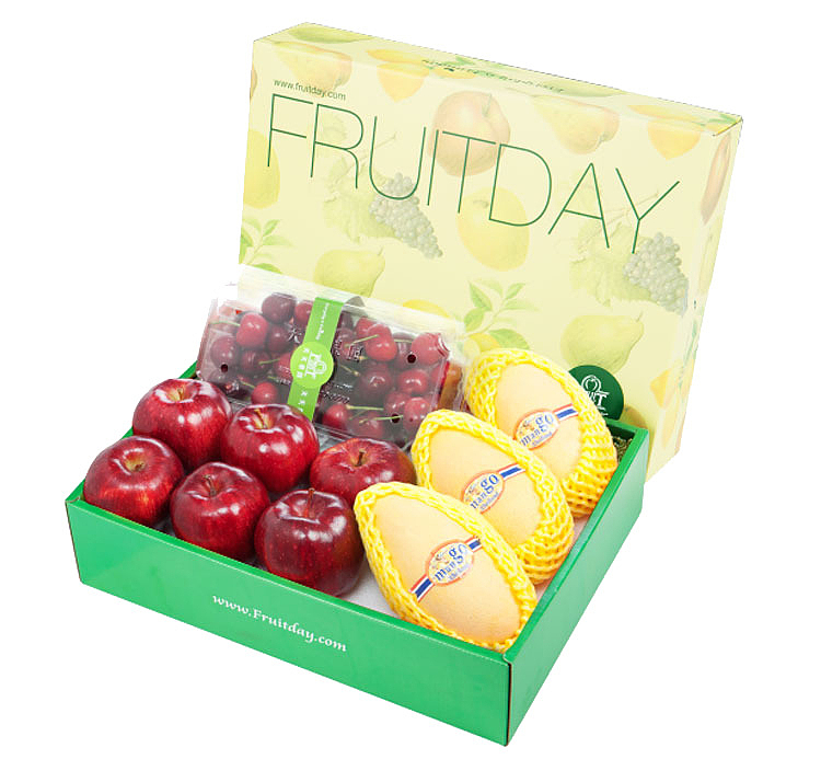 绿色环保的水果礼盒