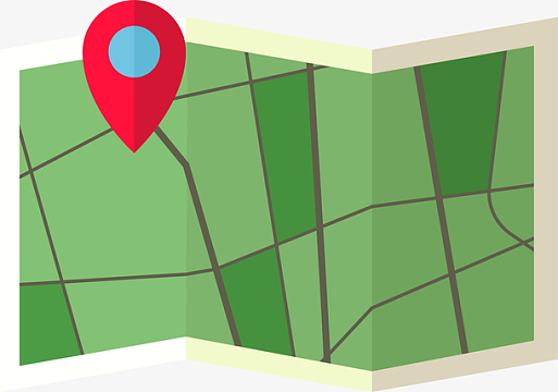 矢量绿色地图免抠素材