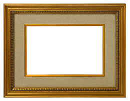 镀金长方形木质画框