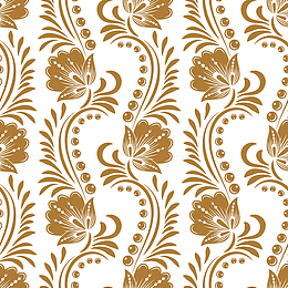 金色花纹无缝背景