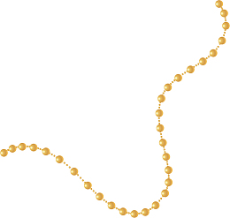 矢量图金色珍珠项链