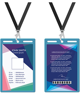 绿色边框工作证件